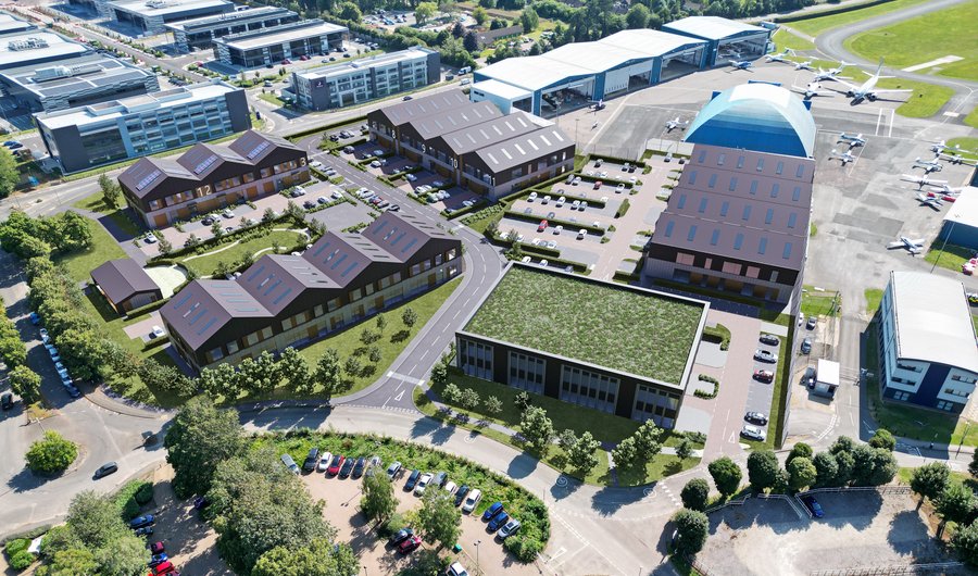 AerOx science and R&D park under construction at Oxford Airport