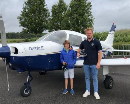 LAA gives Aviation Art Contest winner his flight 