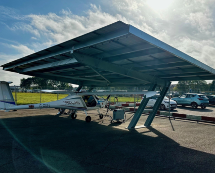Saxon Air installs purpose-built solar energy charger at Norwich Airport